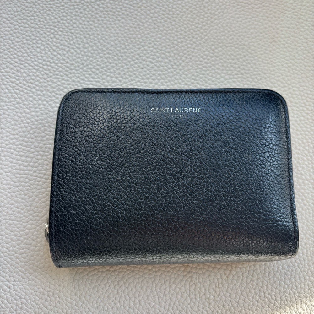Saint Laurent Black Leather Wallet